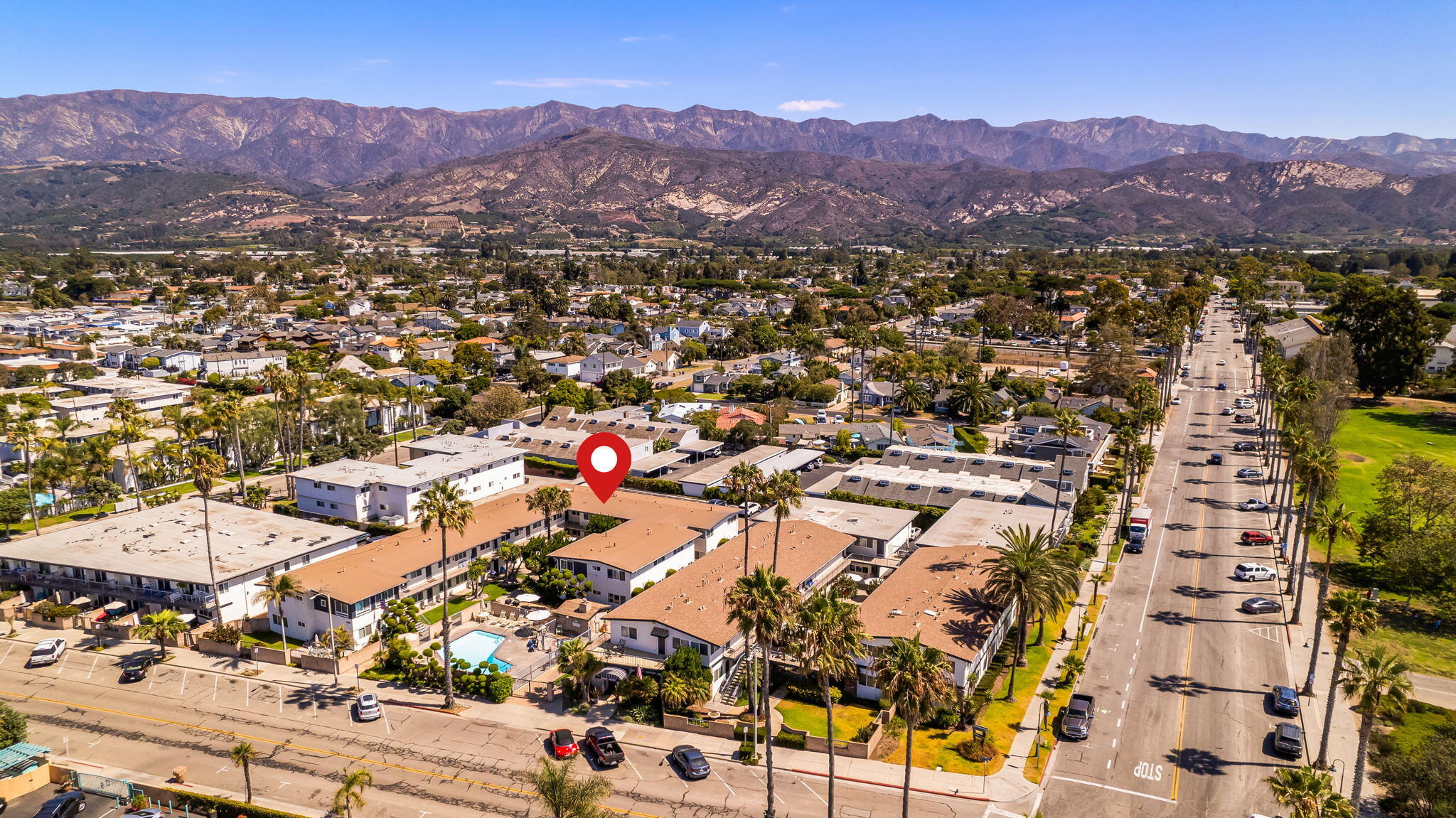 4950 Sandyland Road, Unit 224 Carpinteria, CA 93013 - Photo 22 of 27 aerial facing Linden
