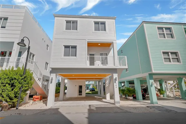 a front view of a building