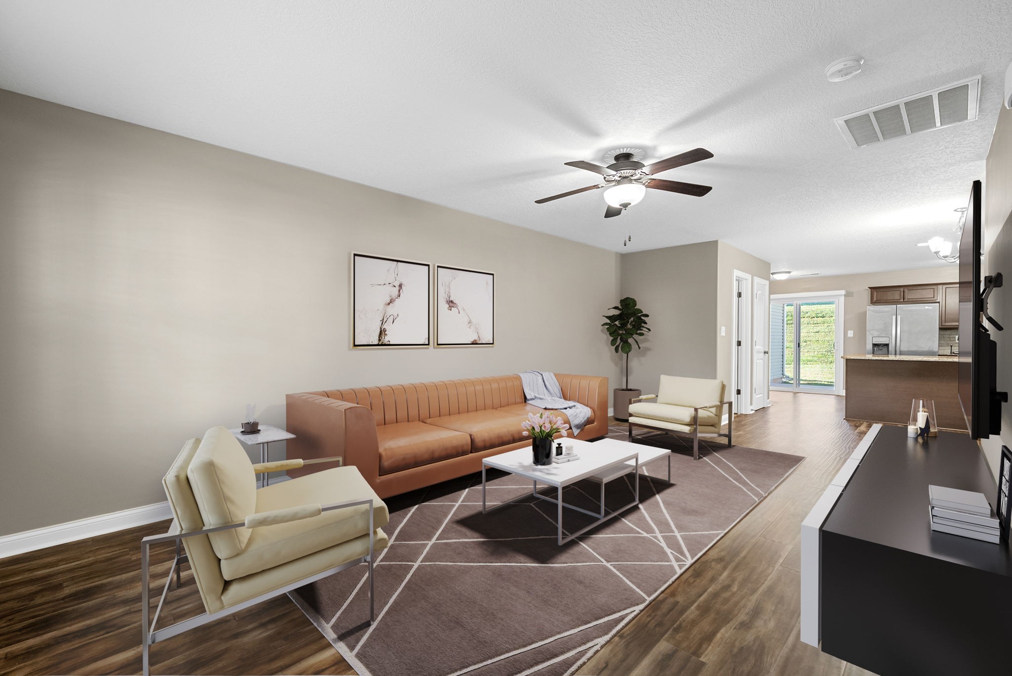 352 Sam Houston Circle Clarksville, TN 37040 - Photo 4 of 29 a living room with furniture and wooden floor