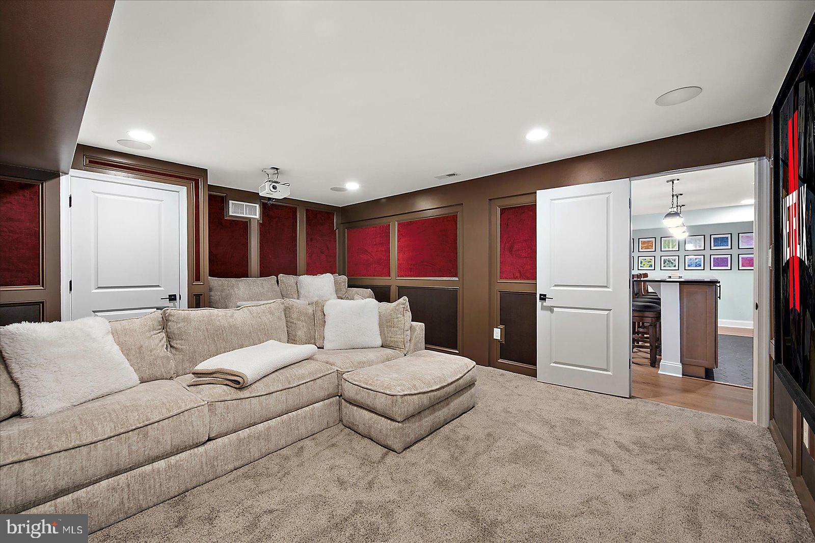 19218 American Holly Road Rehoboth Beach, DE 19971 - Photo 86 of 107 Lower Level movie room