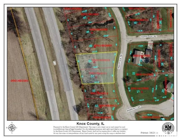 $6,000 | Lot 50-51 Country Club Estates, Galesburg, IL 61401
