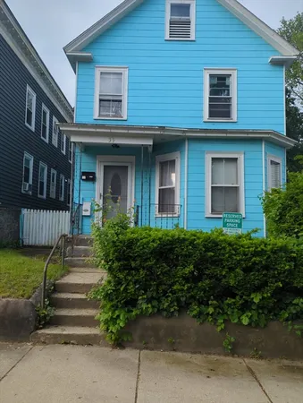 a front view of a house