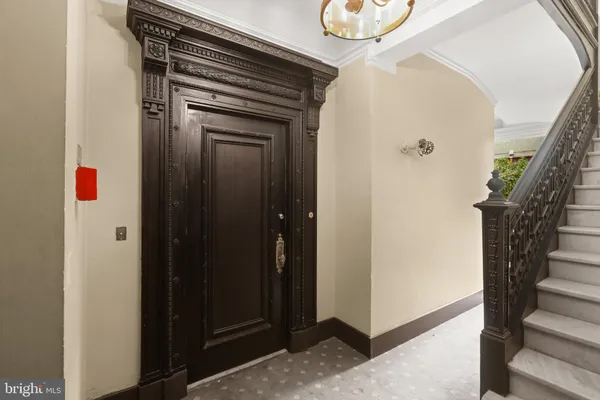 a view of an entryway door