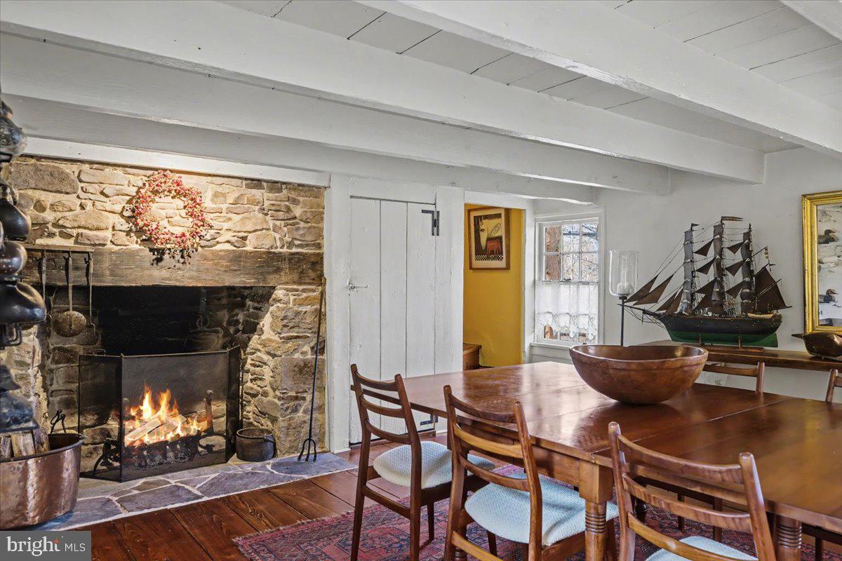 6338 Old Carversville Road Carversville, PA 18913 - Photo 33 of 56 a living room with furniture and a fireplace