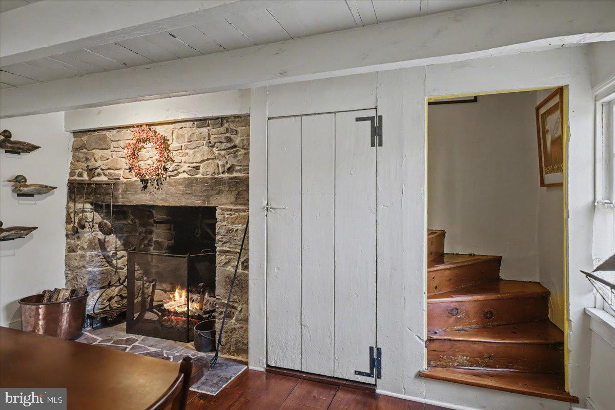 6338 Old Carversville Road Carversville, PA 18913 - Photo 36 of 56 a living room with furniture and a fireplace