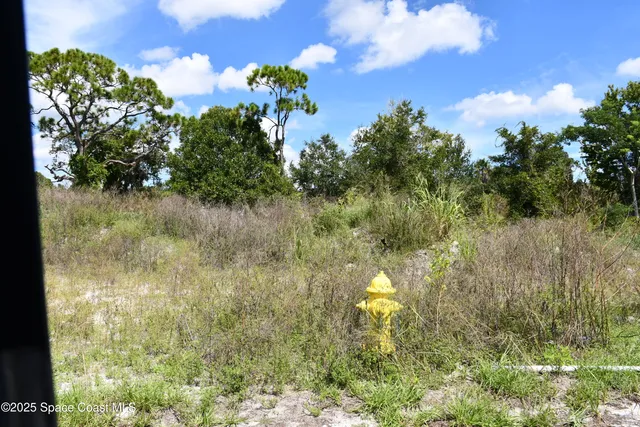 a view of a lake with a big yard