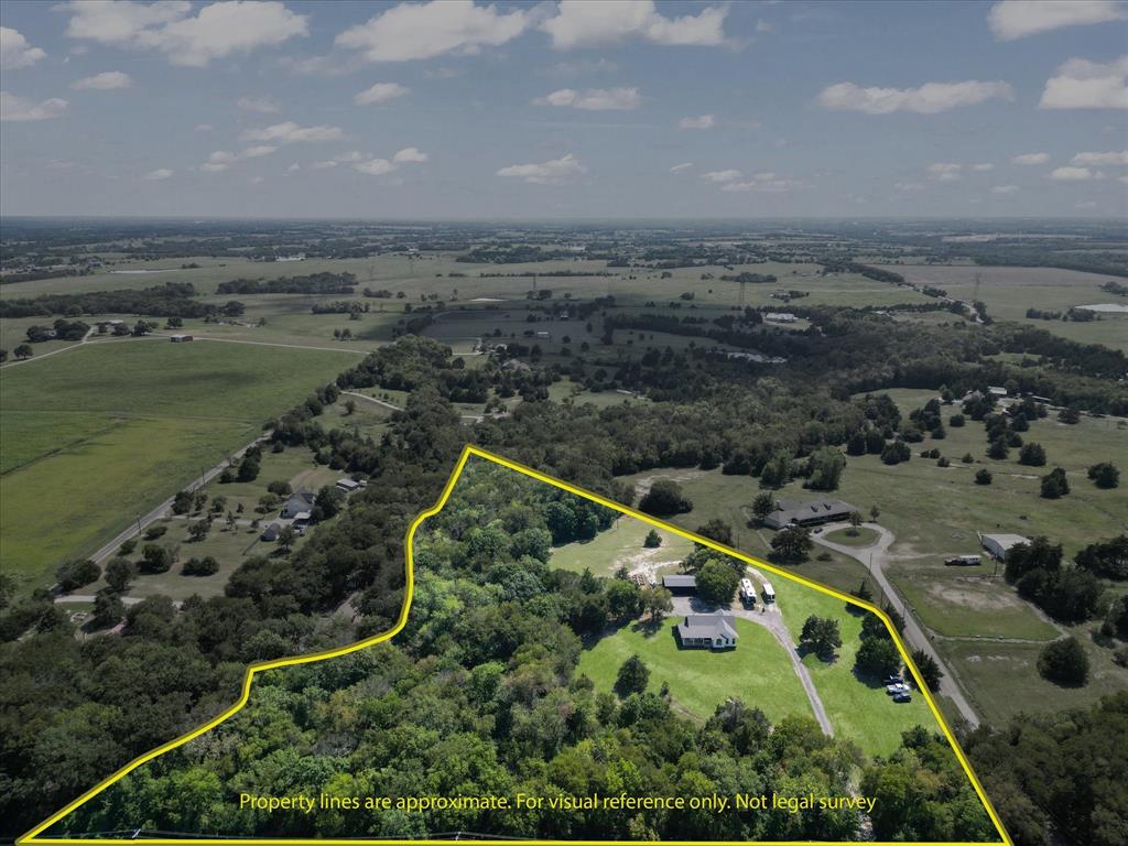 946 Burke Road Gunter, TX 75058 - Photo 34 of 38 Overview of rural landscape with property parcel outlined