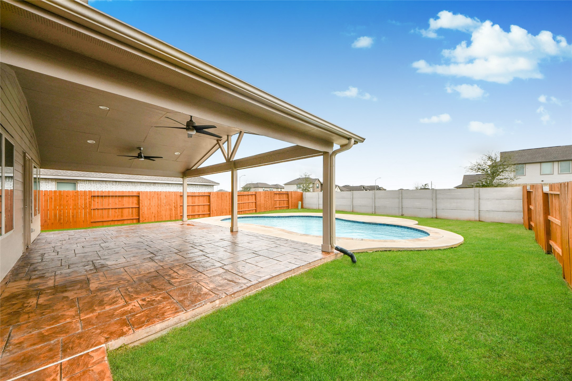 5011 Stratton Lane Rosharon, TX 77583 - Photo 33 of 38 Private pool area ideal for entertaining friends and family.