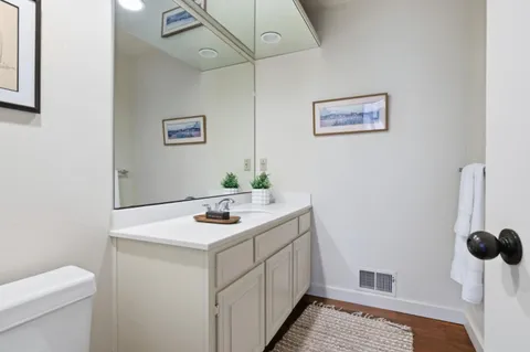 a bathroom with a sink and a toilet