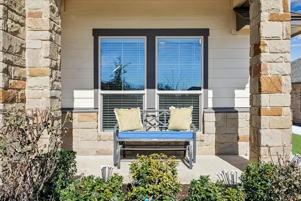 a view of brick wall of the house