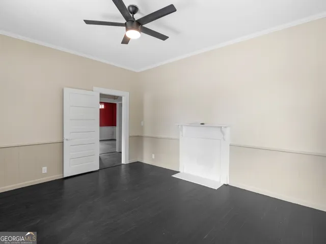 wooden floor in an empty room