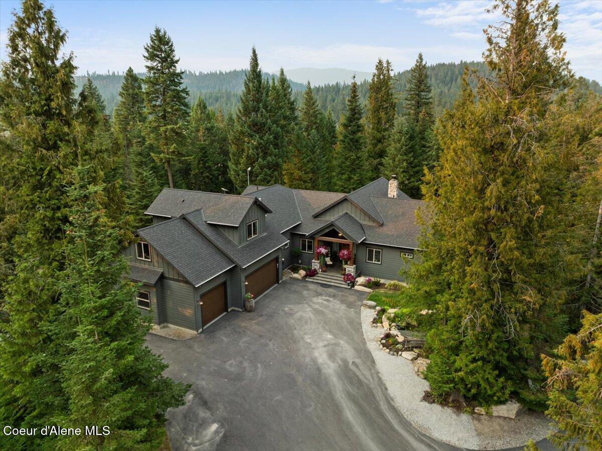 529 South Beaver Lake Road Athol, ID 83801 - Photo 10 of 85 Aerial front of home