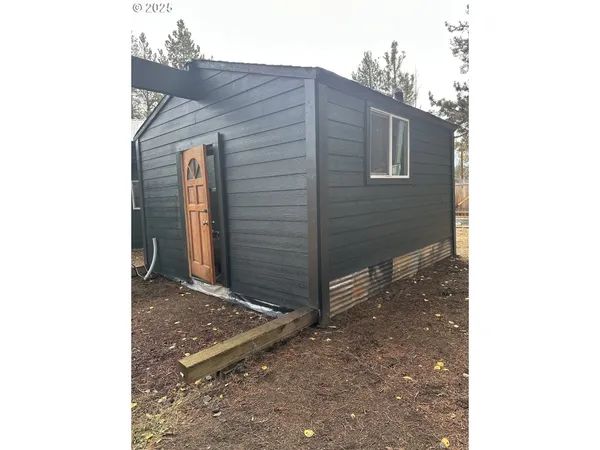 a side view of a house