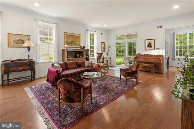 a living room with furniture or couch and a window