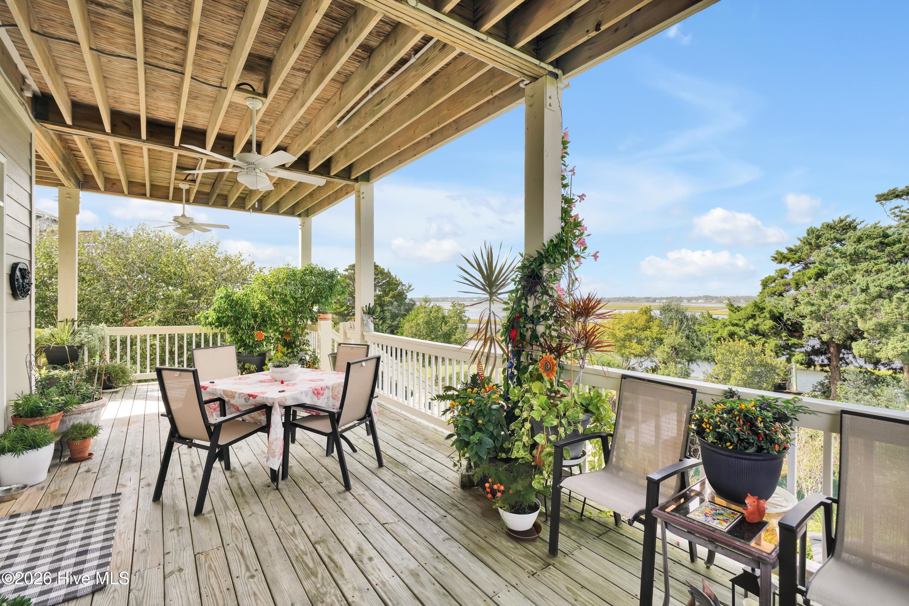 10 W Ridge Surf City, NC 28445 - Photo 54 of 86 covered decking from living room
