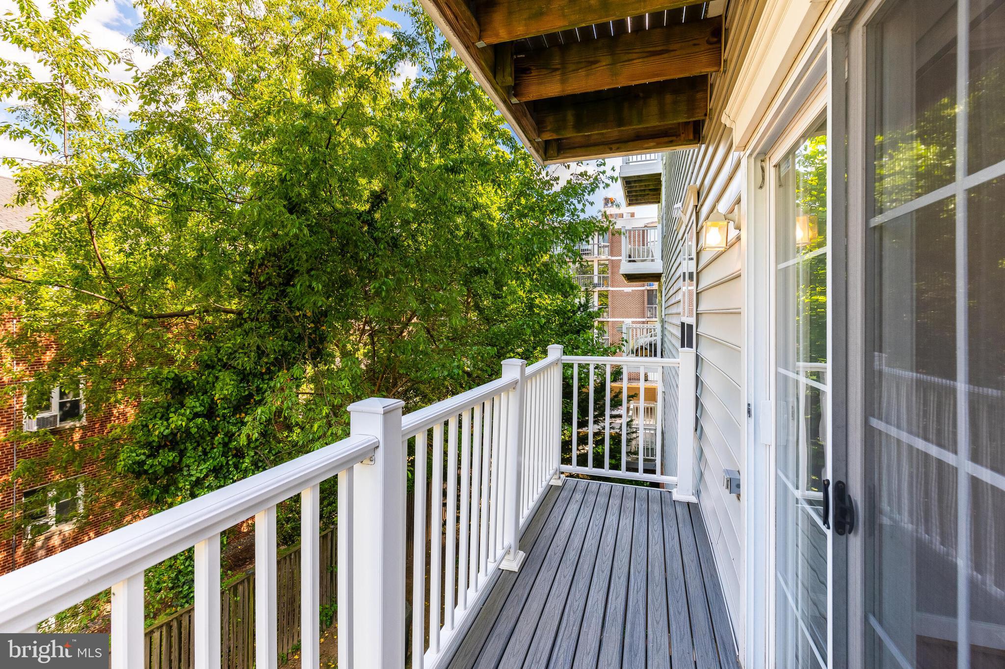 1423 North Rhodes Street, Unit 201 Arlington, VA 22209 - Photo 27 of 30 Rear Balcony