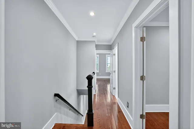 a view of a hallway with a hallway