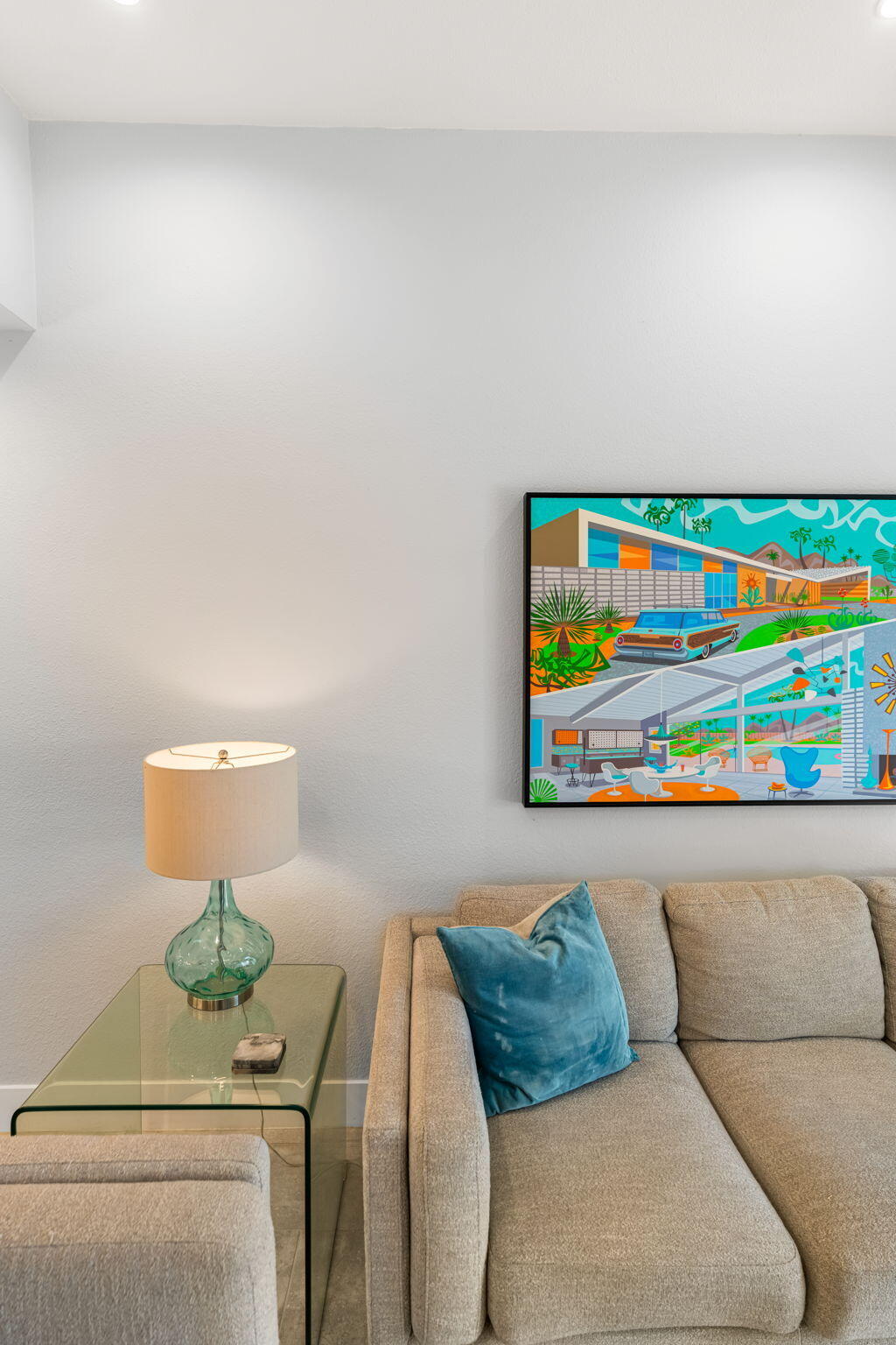 877 East Arenas Road Palm Springs, CA 92262 - Photo 11 of 43 a living room with furniture and a couch