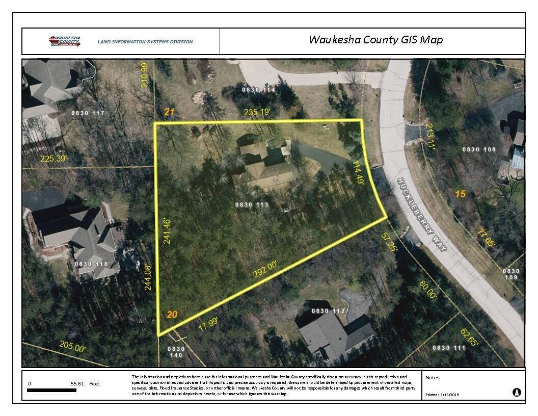 W318N1045 Huckleberry Way Delafield, WI 53018 - Photo 27 of 28 Waukesha County GIS Map