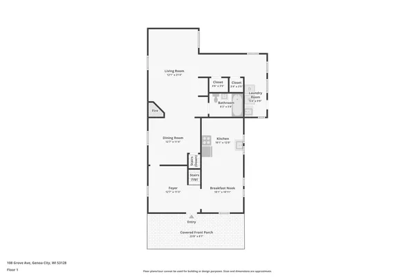 $430,000 | 108 Grove Avenue, Genoa City, WI 53128
