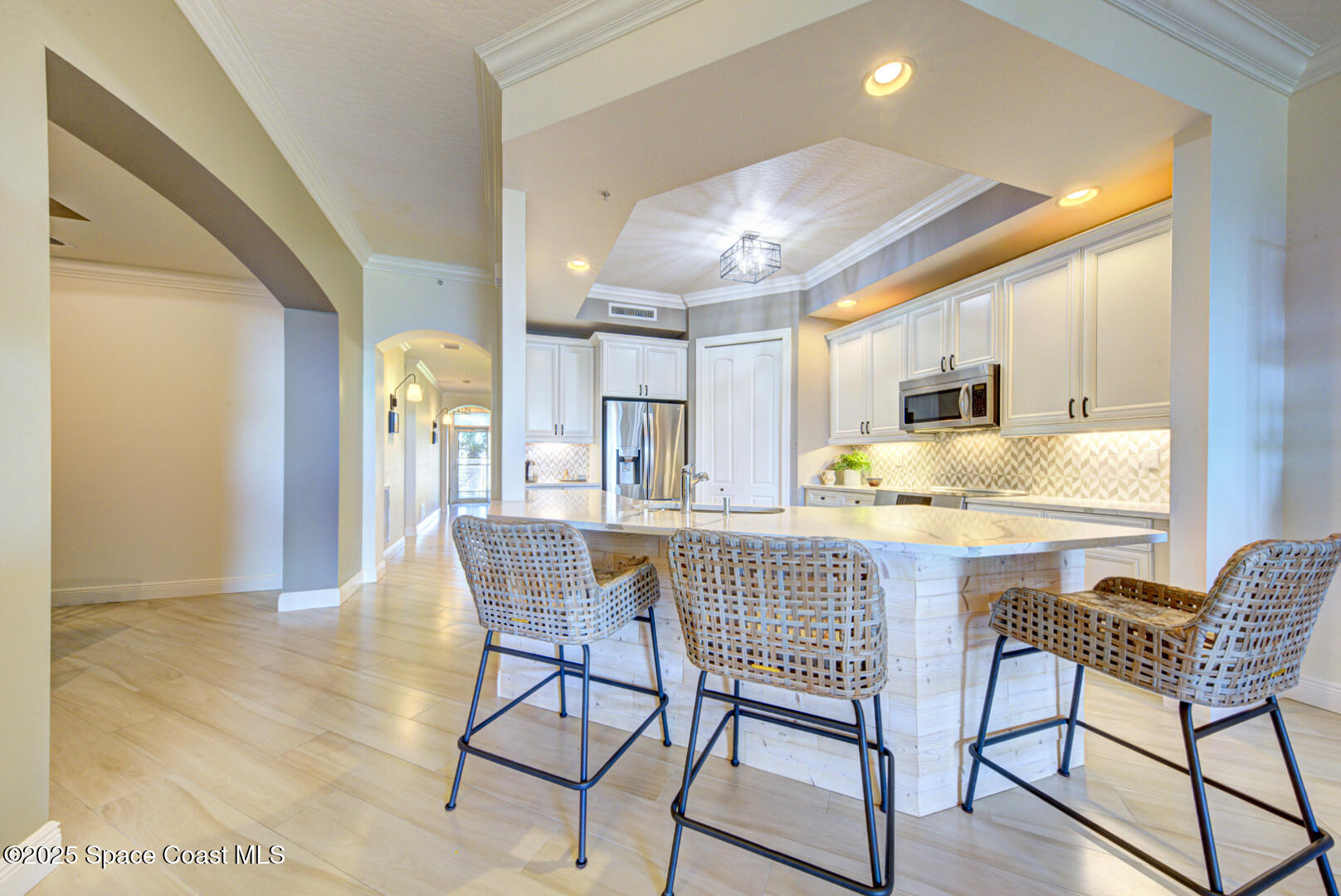 2022 Julep Drive, Unit 105 Cocoa Beach, FL 32931 - Photo 11 of 67 kitchen with breakfast bar (6)