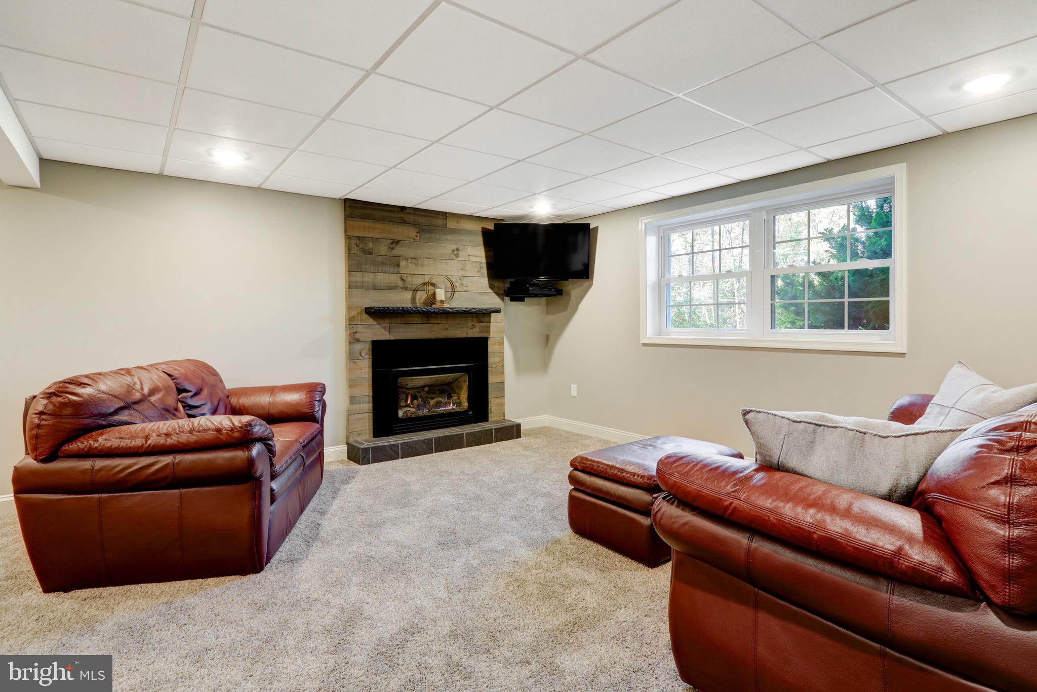 2771 Camp Road Manheim, PA 17545 - Photo 31 of 45 a living room with furniture a flat screen tv and a fireplace