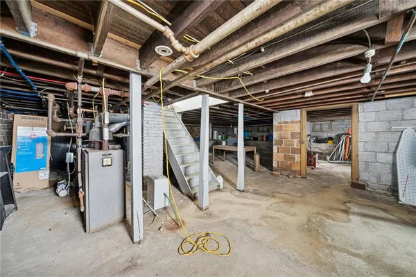 a view of a storage room