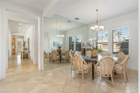 a view of a dining room and livingroom view