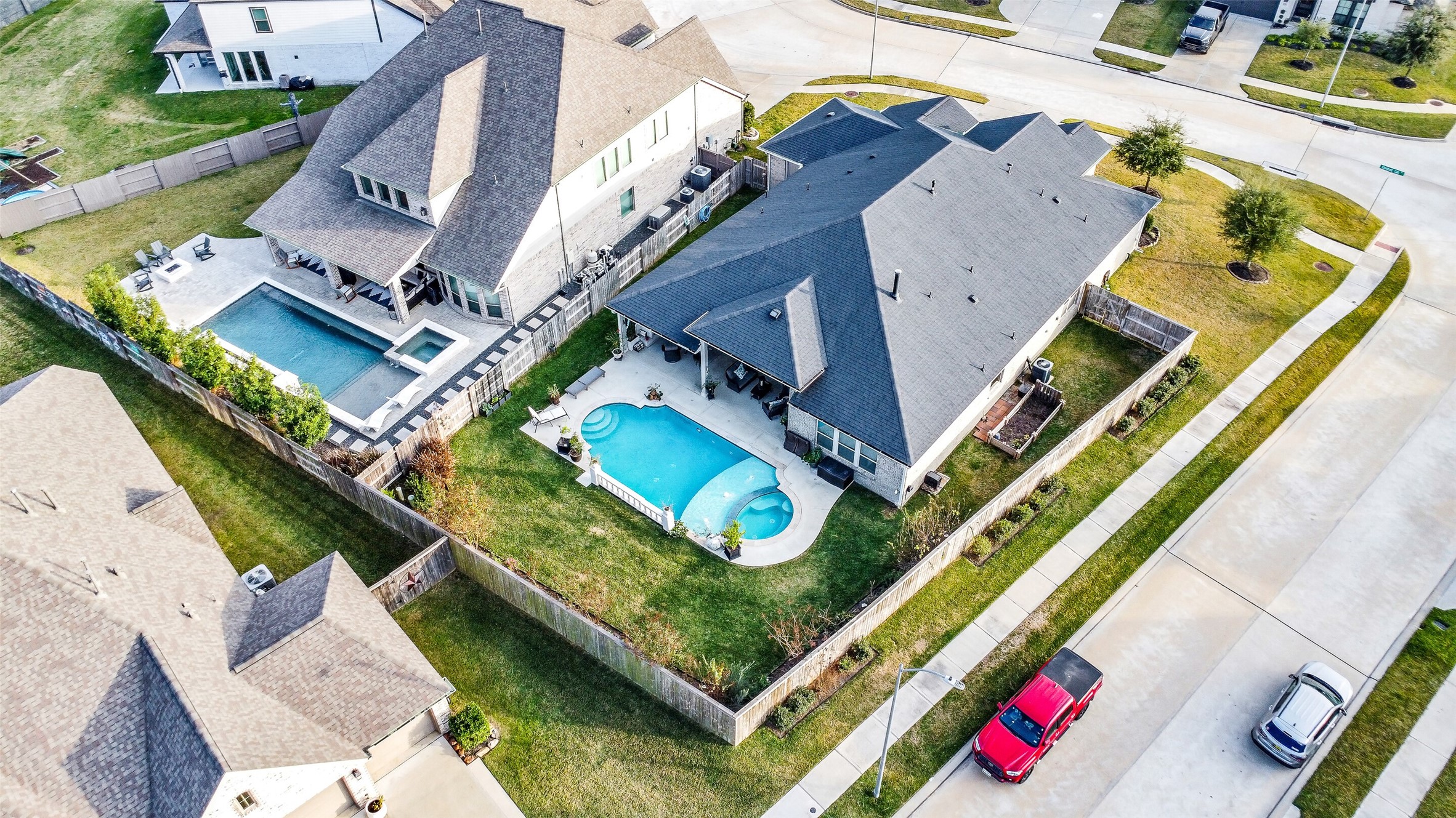 19206 Chestnut Colt Trail Tomball, TX 77377 - Photo 3 of 50 an aerial view of residential houses with outdoor space