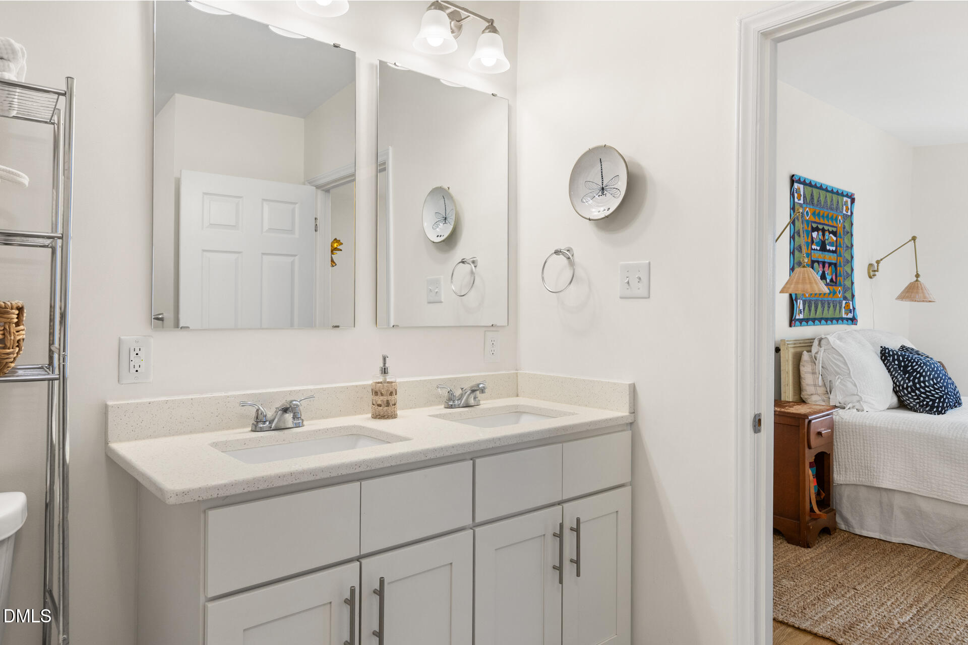 608 Canal Street Durham, NC 27701 - Photo 31 of 36 a bathroom with a sink and a mirror