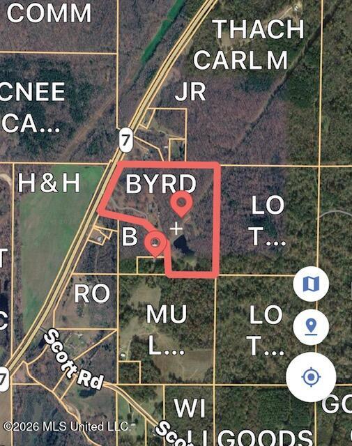 2914 Highway 7 Holcomb, MS 38940 - Photo 2 of 30 Acreage map