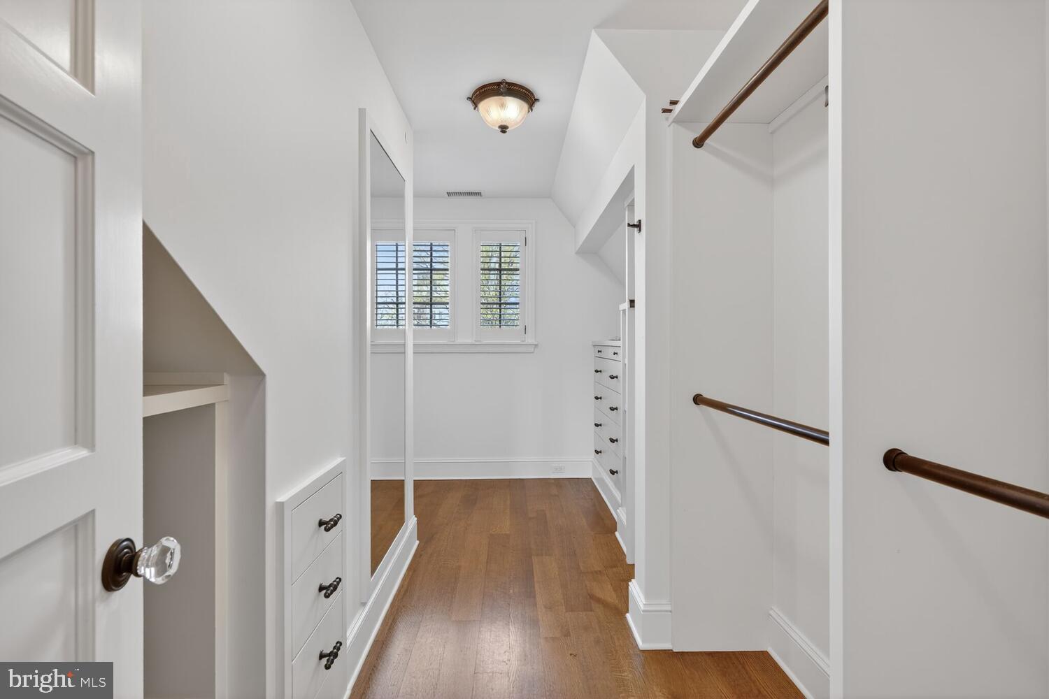 2604 31st Street Northwest Washington, DC 20008 - Photo 20 of 46 wooden floor in an entryway with a livingroom