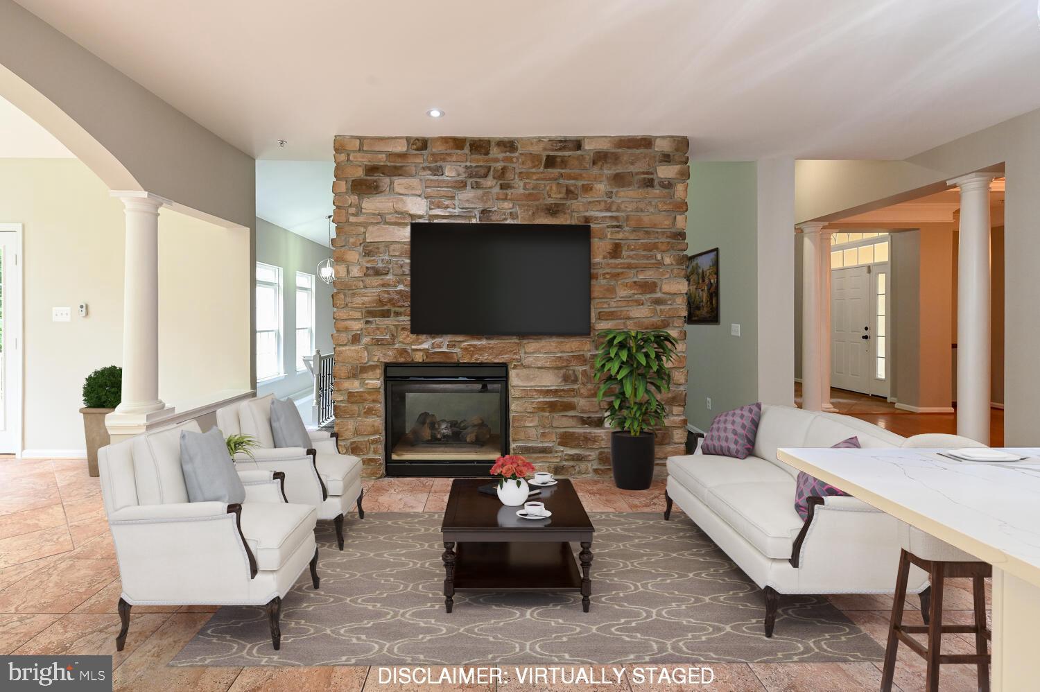 12025 Cross Rd Trail Brandywine, MD 20613 - Photo 9 of 62 Family Room with Fireplace properly stage