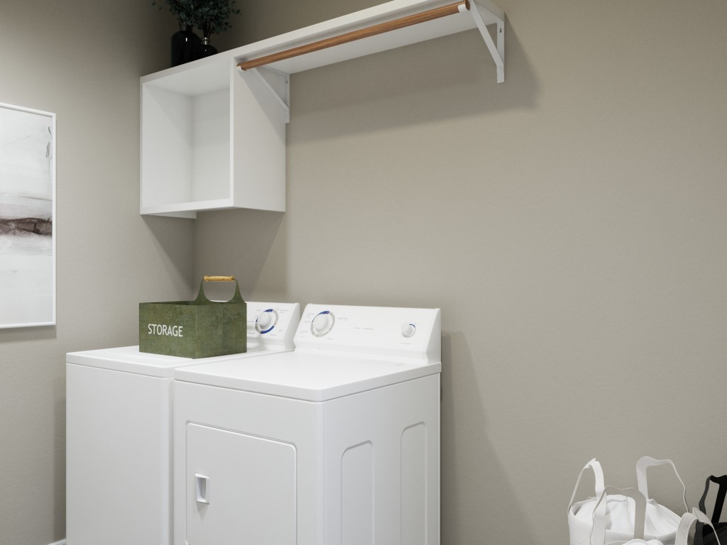 13610 Kit Run Splendora, TX 77372 - Photo 29 of 40 a utility room with dryer and washer