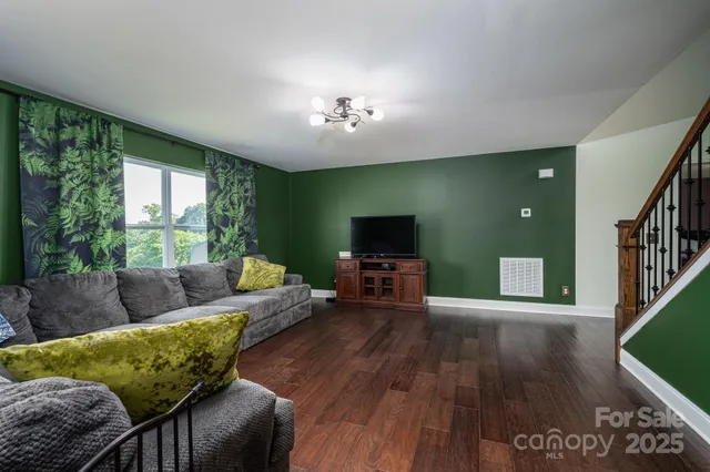 a bedroom with a bed and a closet