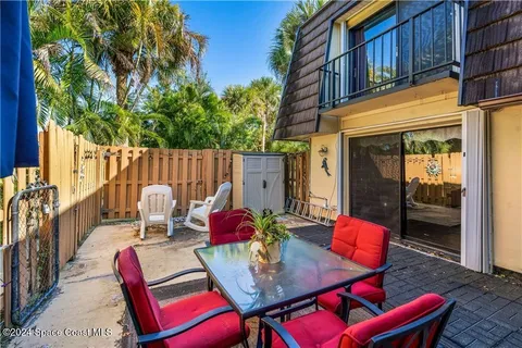 a view of outdoor seating space