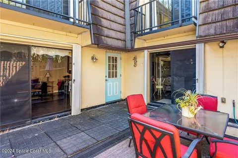 a outdoor space view with a sitting space