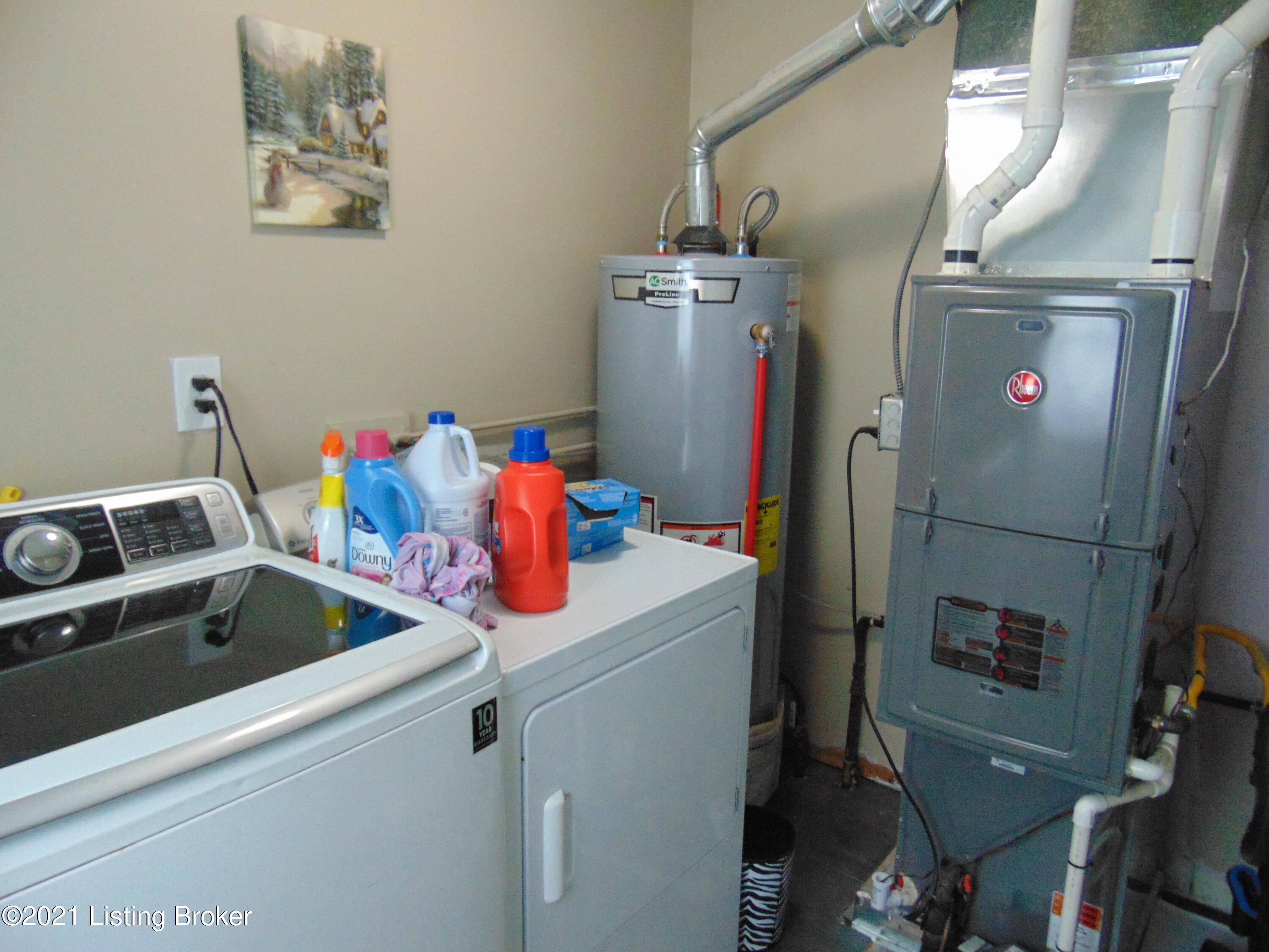 6601 Delton Road Louisville, KY 40258 - Photo 48 of 65 Laundry and mechanicals-gas dryer remains
