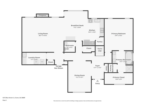 $399,900 | 4213 Blue Heron Lane, Evans, GA 30809