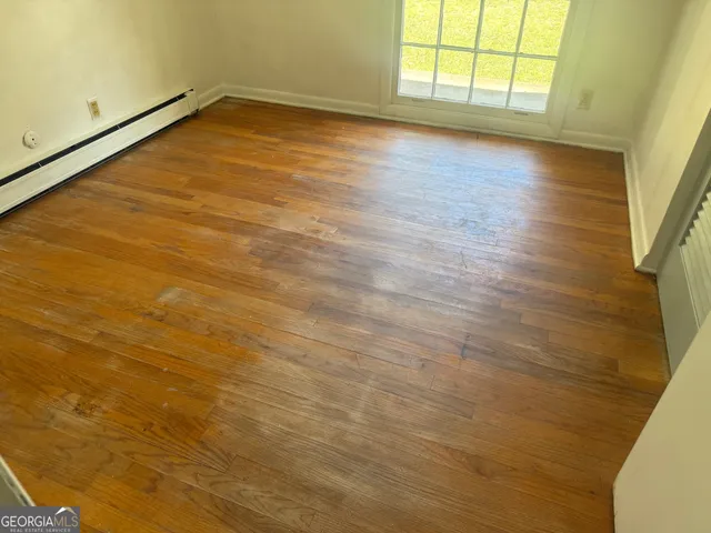 wooden floor in an empty room