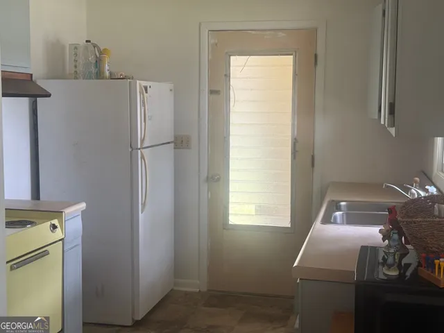 a room with storage and utility