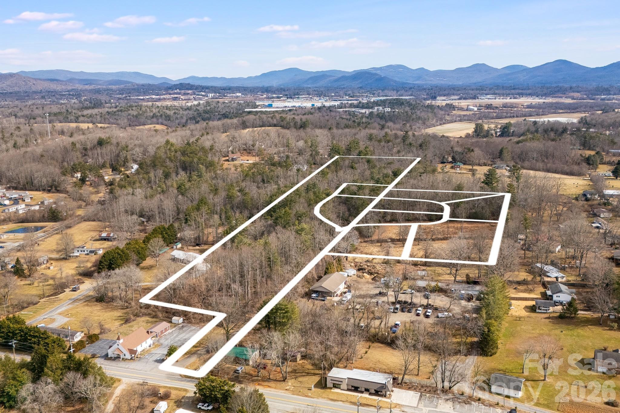 0 Old Haywood Road Mills River, NC 28759 - Photo 5 of 16 a view of a city from a terrace