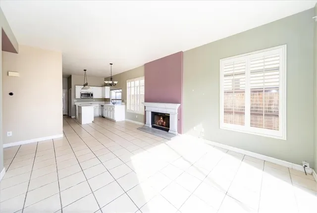 a view of a livingroom with a fireplace