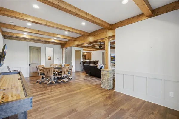 a front view of house with a garden