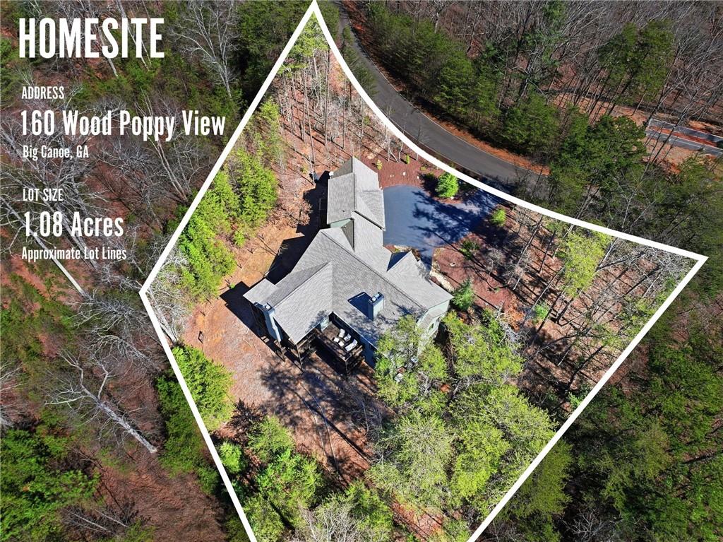 160 Wood Poppy View Big Canoe, GA 30143 - Photo 71 of 94 an aerial view of a house
