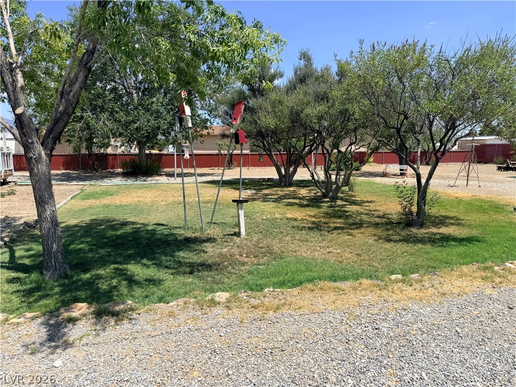 1391 West Dyer Road Pahrump, NV 89048 - Photo 20 of 50 A verdant, open yard provides a serene escape for outdoor enjoyment and relaxation.