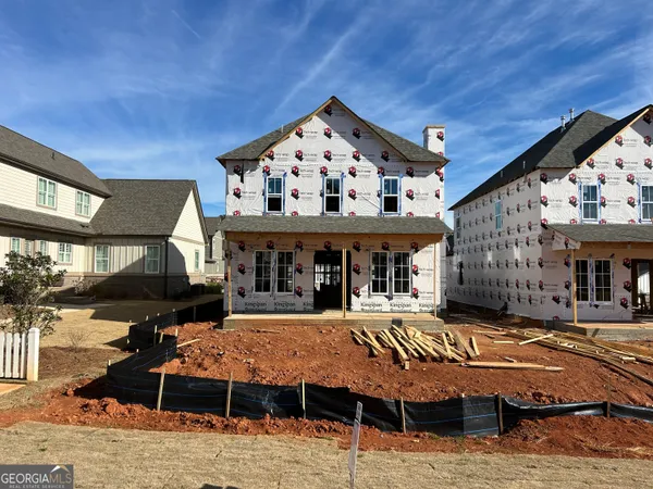 a view of a big building with floor to ceiling windows