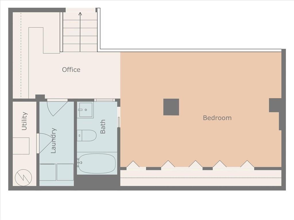 330 Peters Street Southwest, Unit 105 Atlanta, GA 30313 - Photo 24 of 27 a black and white photo of a room