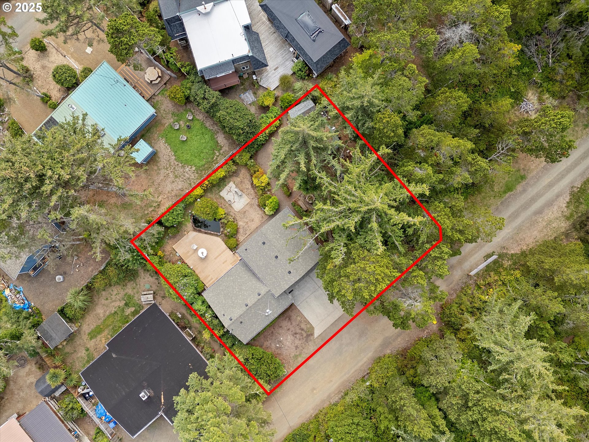 5825 Roma Avenue Cloverdale, OR 97112 - Photo 37 of 44 an aerial view of a house