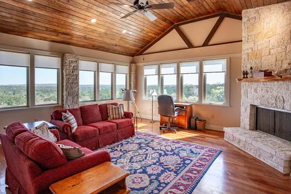 front view of a house with a street